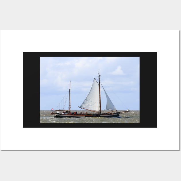 Sailing ship on the IJsselmeer Wall Art by jomaot